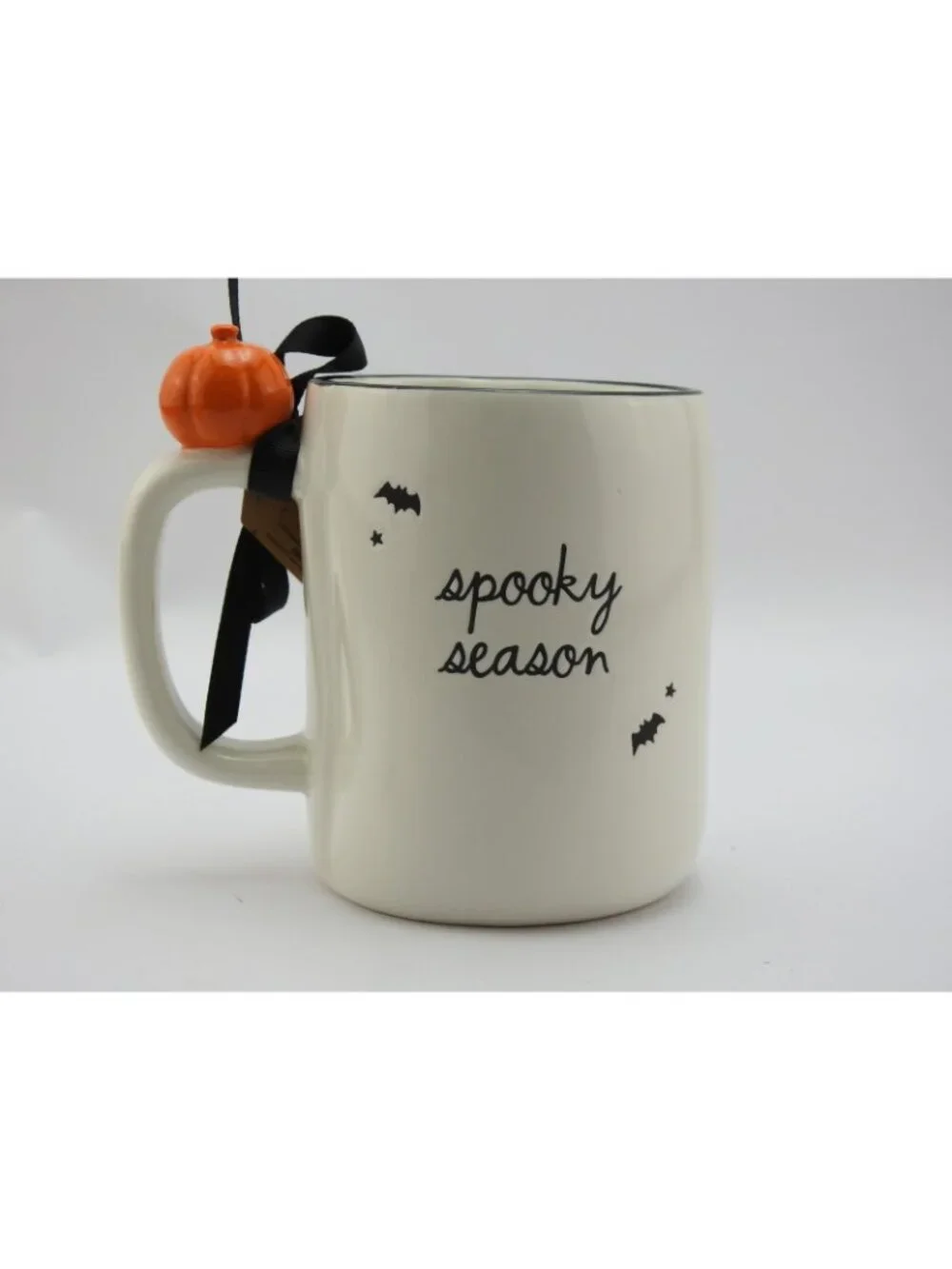 Peanuts Rae Dunn Snoopy Halloween Mug Spooky Season Pumpkin Charm Double Sided